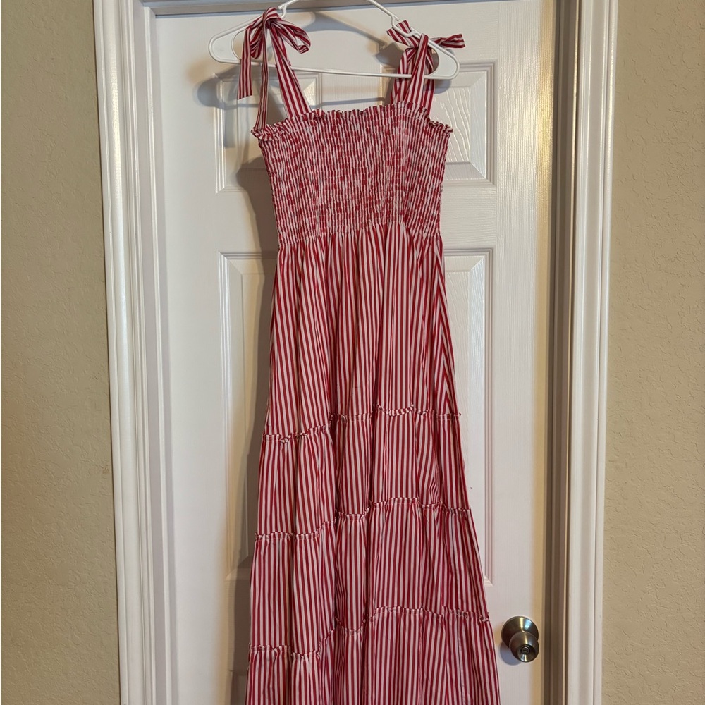 Maxwell and Geraldine Red and White Striped Top